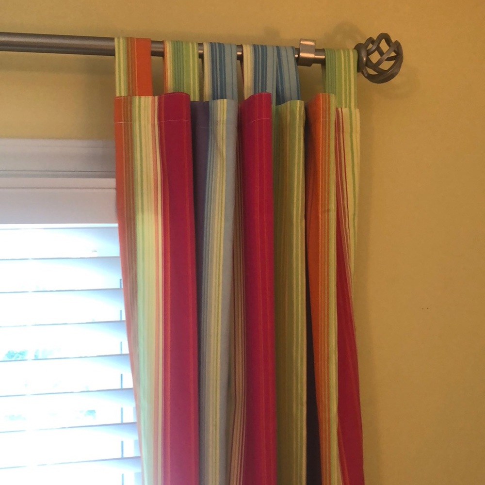 Colorful Striped Drapes by Wamsutta